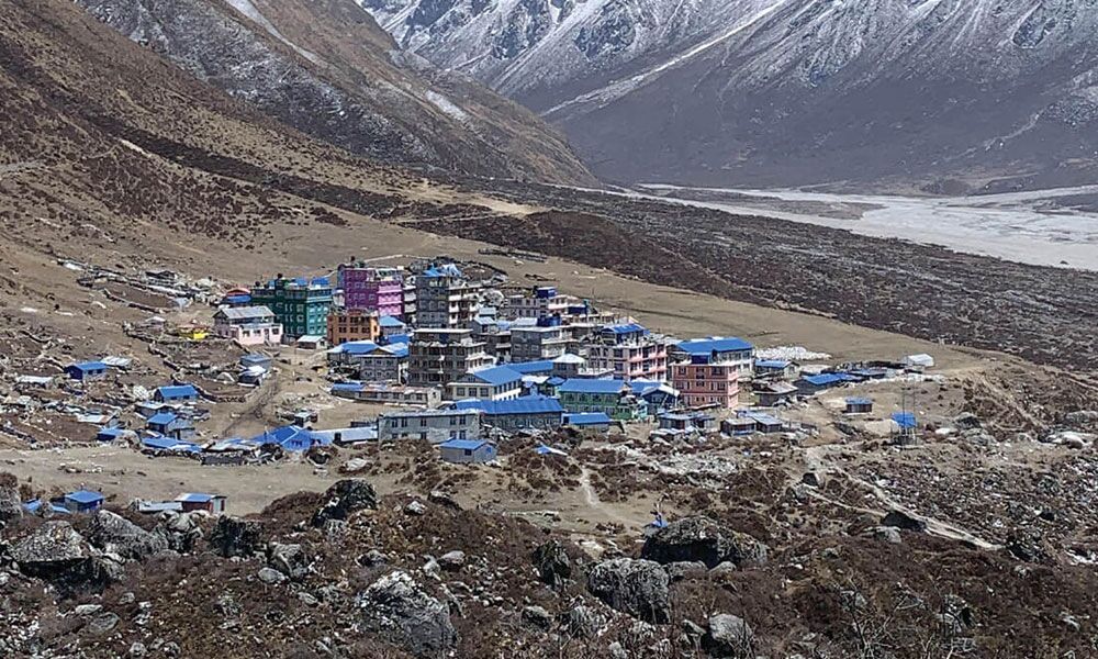 Trek from Lama Hotel to Langtang Village (3430 m)